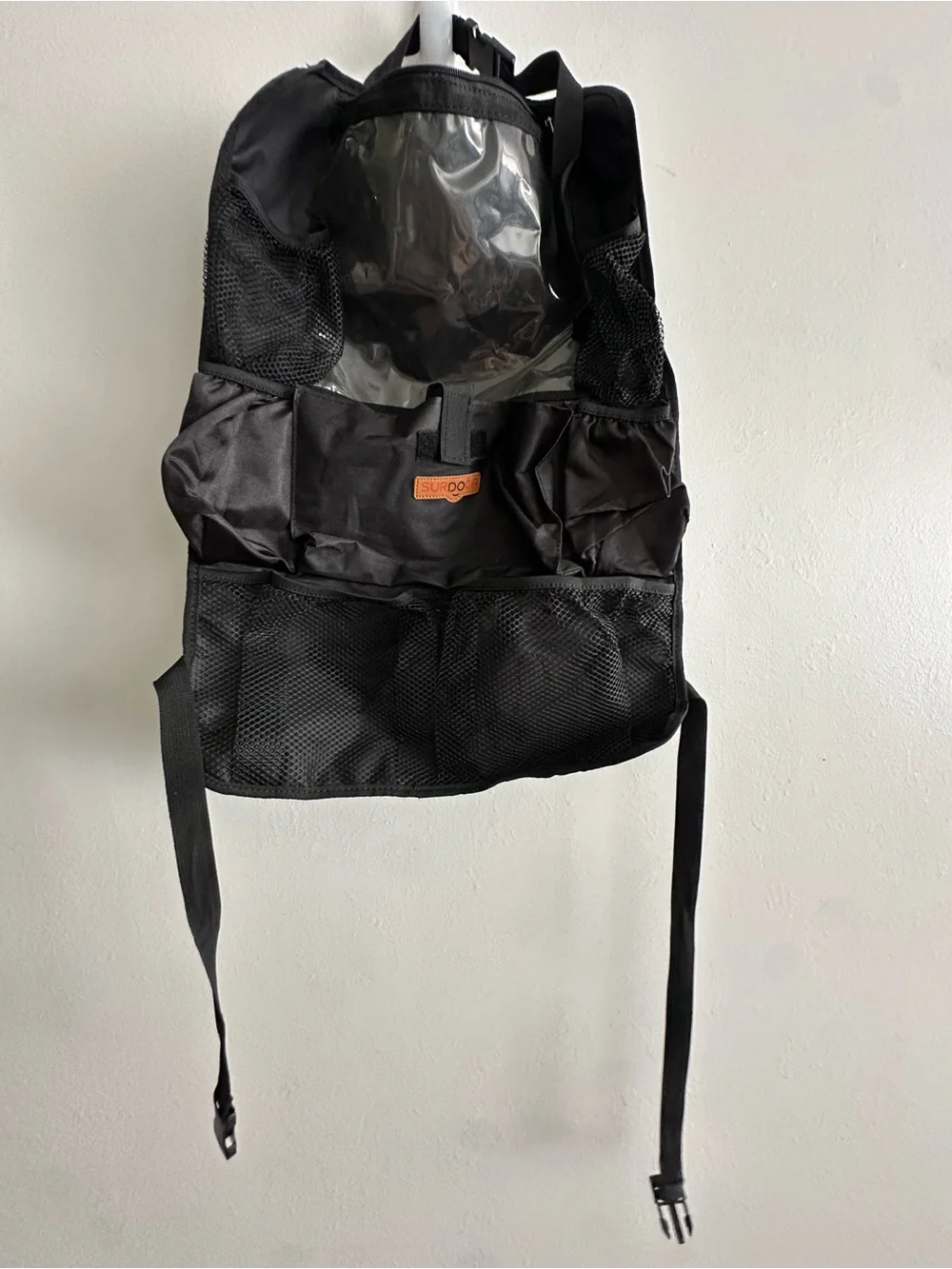 Black Mesh Utility Seat Back Organizer -